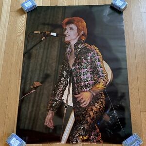 DAVID BOWIE Vintage Music Poster very good condition